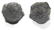 Ancient Coins - EGYPT. ALEXANDRIA. TRAJAN AE DICHALCON. AS FOUND