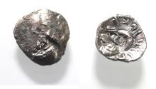 Ancient Coins - Kings of Persis. 2nd century BC. AR Obol