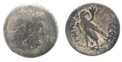 Ancient Coins - PTOLEMAIC KINGDOM. PTOLEMY IV AE 20