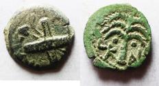 Ancient Coins - Judaea. Roman Procurators. Antonius Felix (AD 52-59) under Claudius Æ Prutah