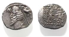 Ancient Coins - KINGS OF PARTHIA. Parthian Kingdom. SILVER DRACHM .