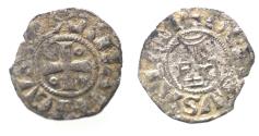 World Coins - Crusaders States. Kingdom of Jerusalem. Amaury (1163-1174). Billon denier