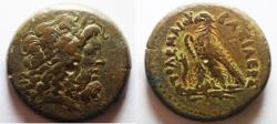 Ancient Coins - 43MM : PTOLEMAIC KINGDOM. Ptolemy IV Philopator (225-205 BC). AE drachm.