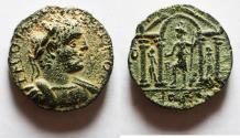 Ancient Coins - Judaea.  Aelia Capitolina under Diadumenian (Caesar, AD 217-218 CE). AE 20mm, 9.01g.
