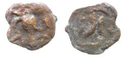 Ancient Coins - Arabia Felix. Hadhramawt. First century BC-first century AD. Cast AE UNIT . Shaqar mint.
