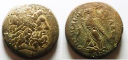 Ancient Coins - 40MM : PTOLEMAIC KINGDOM. Ptolemy IV Philopator (225-205 BC). AE drachm.