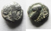 Ancient Coins - South Arabia. Sabean kingdom. Late 4th-mid 2nd centuries BC. AR eighth unit (8mm, 0.74g). Imitating Athens.