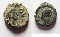 Ancient Coins - ROMAN IMPERIAL. Imitation of Zeno (AD 474-491). AE nummus (AE 11mm, 1.03g).