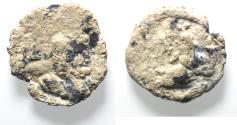 Ancient Coins - Roman Egypt. 2nd-3rd century AD. Lead tessera (20mm, 3.42g). Bust of Nilus r. / Nilus reclining l., holding cornucopia.