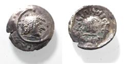 Ancient Coins - ARABIA, Southern. Himyar.. Circa AD 2nd Century. AR Drachm