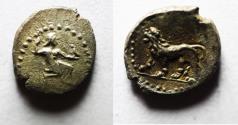 Ancient Coins - Cilicia or Babylonia. Uncertain mint. AR obol (8mm, 0.44g). Struck late fourth century BC.