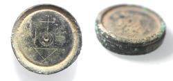 Ancient Coins - BYZANTINE 6TH CENTRY A.D. BRONZE WEIGHT OF 6 NUMISMATA
