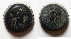 Ancient Coins - SELEUKID KINGDOM. SELEUKOS IV PHILOPATOR. AE 21 serrate. 187-175 BC. Apollo