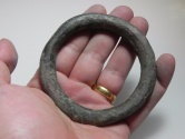 Ancient Coins - HOLY LAND. IRON AGE BRONZE BRACELET SHAPED INGOT. PRE-COINS CURRENCY. 1000 B.C