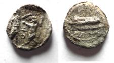 Ancient Coins - AS FOUND: PHOENICIA: Sidon. c. 346-343 BC. AR Obol or 1/16th Shekel