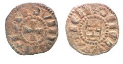 World Coins - DAVID'S TOWER: Crusaders, Latin Kingdom of Jerusalem. Baldwin III (1143-1163). BI Denier