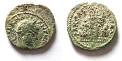 Ancient Coins - Judaea. Neapolis. Elagabalus AE 23. Mt. Gerizim
