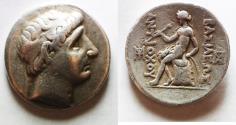 Ancient Coins - GREEK Seleukid Kingdom. Antiochos I Soter (281-261 BC). AR tetradrachm (29mm, 16.90). Seleukeia on the Tigris mint.