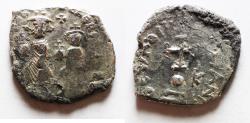 Ancient Coins - Byzantine Empire; Heraclius, with Heraclius Constantine. 610-641. AR Hexagram
