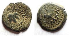 Ancient Coins - Judaea. Jewish War. First Revolt. AE Prutah. Year 2. 67/68 C.E.
