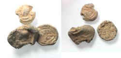 Ancient Coins - ROMAN 300 - 400 A.D: LEAD SEAL IMPRESSIONS