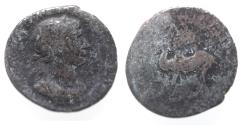 Ancient Coins - ARABIA. PETRA OR BOSTRA. TRAJAN SILVER DRACHM. CAMEL