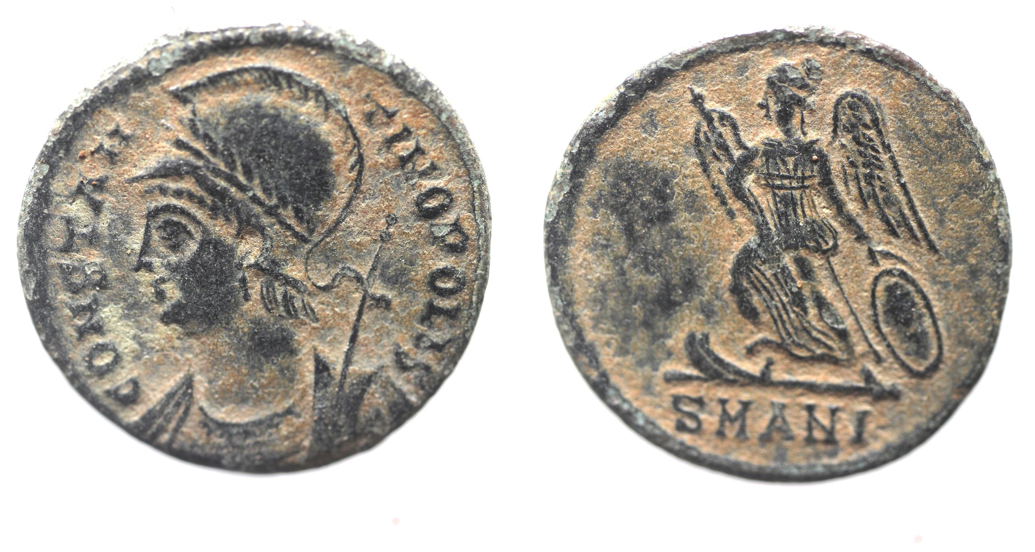 AS FOUND: CONSTANTINE I AE 3 . COMMEMORATIVE ISSUE. | Roman Imperial Coins