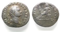 Ancient Coins - ROMAN. DOMITIAN SILVER DENARIUS