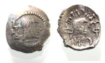 Ancient Coins - ARABIA, Southern. Himyar.. Circa AD 2nd Century. AR Drachm