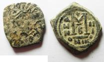 Ancient Coins - BYZANTINE. CONSTANS II AE FOLLIS