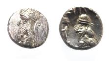 Ancient Coins - Kings of Persis. 2nd century BC. AR Hemidrachm