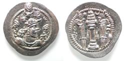 Ancient Coins - Sasanian Kingdom, Peroz I, 458-471 AD. AR drachm