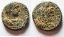 Ancient Coins - 	JUDAEA. CAESAREA. ELAGABALUS AE 22