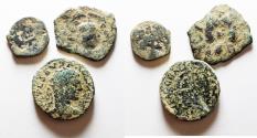 Ancient Coins - LOT OF 3 ANCIENT BRONZE COINS.