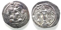 Ancient Coins - Sasanian Kingdom, Peroz I, 458-471 AD. AR drachm