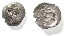 Ancient Coins - Kings of Persis. 2nd century BC. AR Obol