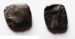 Ancient Coins - Philistia (Palestine). Uncertain mint. AR obol .Struck c. 450-333 BC.