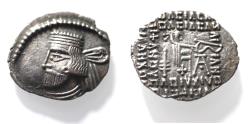 Ancient Coins - KINGS OF PARTHIA. Parthian Kingdom. SILVER DRACHM .