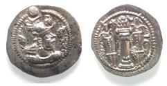 Ancient Coins - Sasanian Kingdom, Peroz I, 458-471 AD. AR drachm