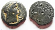 Ancient Coins - PTOLEMAIC EMPIRE. PTOLEMY VI 180-145 BC. AE26 . WITH ISIS