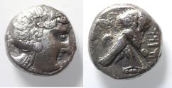 Ancient Coins - Satraps of Mesopotamia. Mazakes, as satrap (c. 331-323/2 BC). AR tetradrachm (20mm, 16.33g). Imitating Athens.