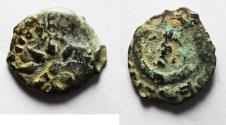 Ancient Coins - Judaea, Alexander Jannaeus, 103-76 BC, AE Prutot (Biblical Widow's Mites).