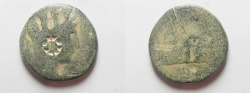 Ancient Coins - Phoenicia, Tyre ? OR SIDON ? Pseudo-Autonomous Issue. 100 A.D.  star Countermark
