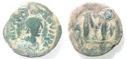 Ancient Coins - AS FOUND. JUSTINIAN I AE FOLLIS