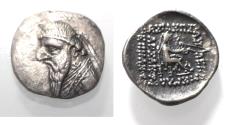 Ancient Coins - KINGS OF PARTHIA. Parthian Kingdom. SILVER DRACHM .