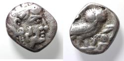 Ancient Coins - Arabia. Southern. Saba' circa 400-300 BC. imitating Athens Unit AR