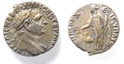 Ancient Coins - CHOICE: ARABIA. PETRA OR BOSTRA. TRAJAN SILVER DRACHM.