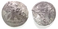 Ancient Coins - AS FOUND: SASANIAN KINGS. Vahr?m (Bahram) I. AD 273-276. AR Drachm