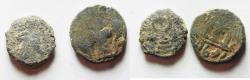 World Coins - ARAB-BYZANTINE. LOT OF 2 AE FALS COINS