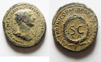 Ancient Coins - Trajan 117-138 A.D. As . For circulation in Syria. ROME MINT